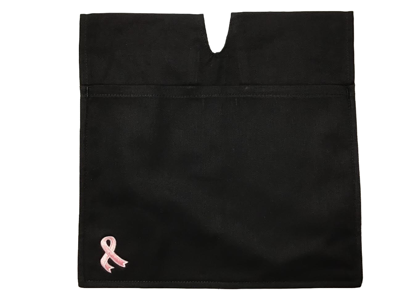 Black Umpire Ball Bag W/ Pink Embroidered Ribbon
