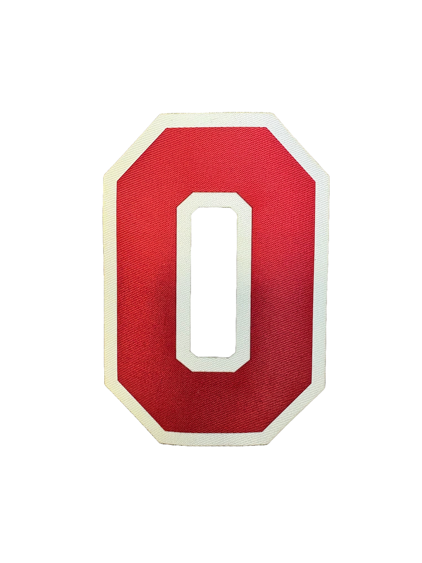 4" Red on White Umpire Twill Numbers