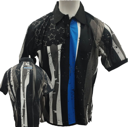Blue Line Camo Umpire Shirts
