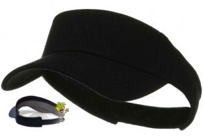 Black Referee Sun Visor