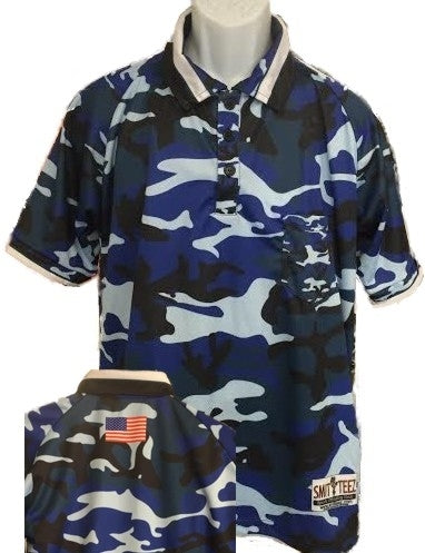 Blue Camo Umpire Shirts