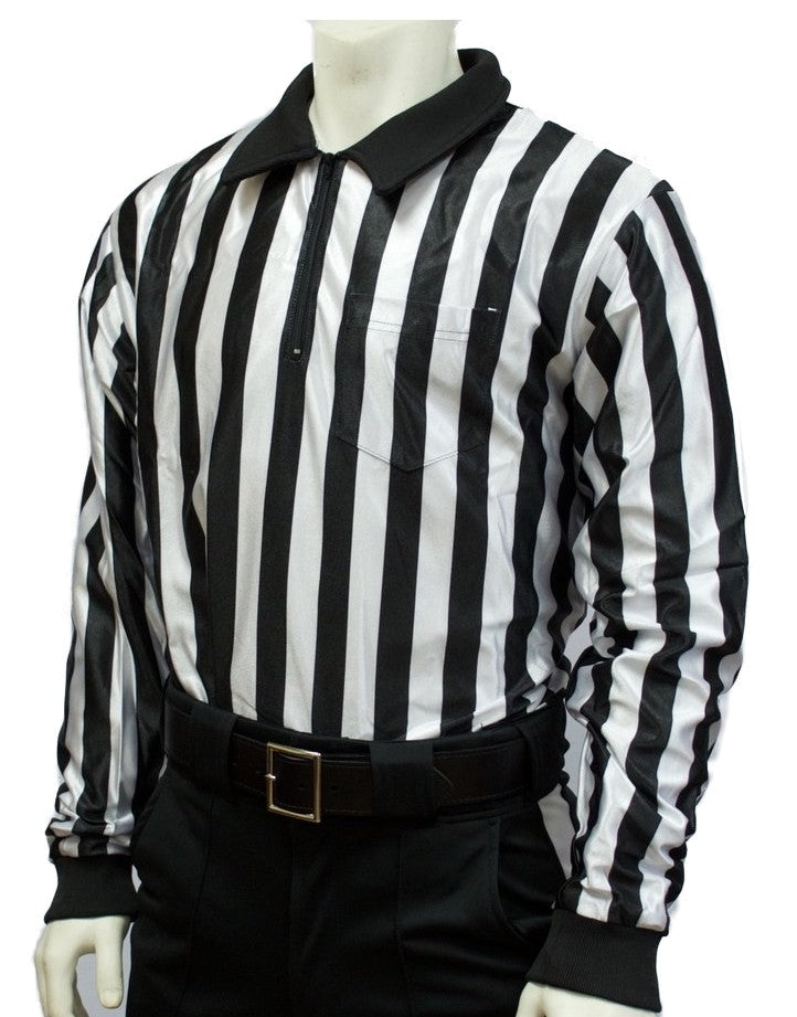 Long Sleeve 1" Striped Hybrid Cold Weather Shirts