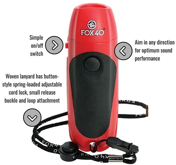 Fox 40 3-Tone Electronic Whistle