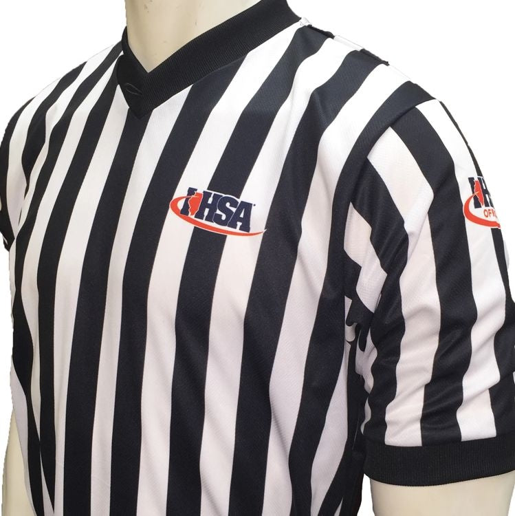 AHSAA Football Performance Mesh Short Sleeve Referee Shirt