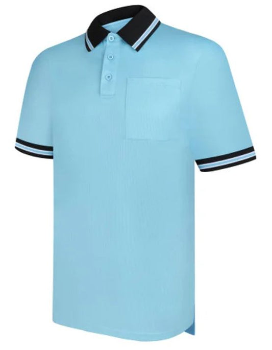 Baseball Powder Blue W/ Black Trim Umpire Shirts