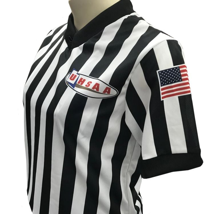 Women's UHSAA V-Neck Basketball Referee Shirt