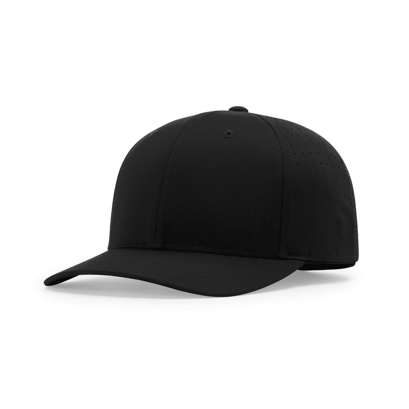 Performance Ignite LT Laser Perf Black Umpire Cap - 8-Stitch 2.75” Bill