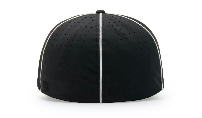 Black W/ White Piping Referee Cap