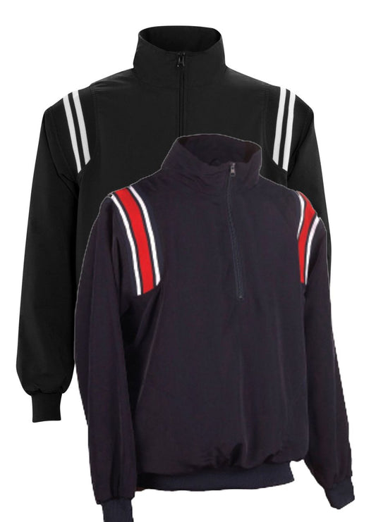 Baseball Umpire Jackets, Ump Attire, Uniforms. Softball Umpiring 1/2 Zip Pullovers. Umpires Gear