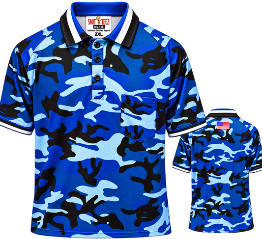 Blue Camo Umpire Shirts