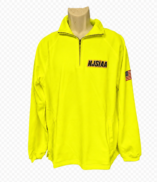 NJSIAA Optic Yellow Field Hockey 1/2 Zip Sweatshirt