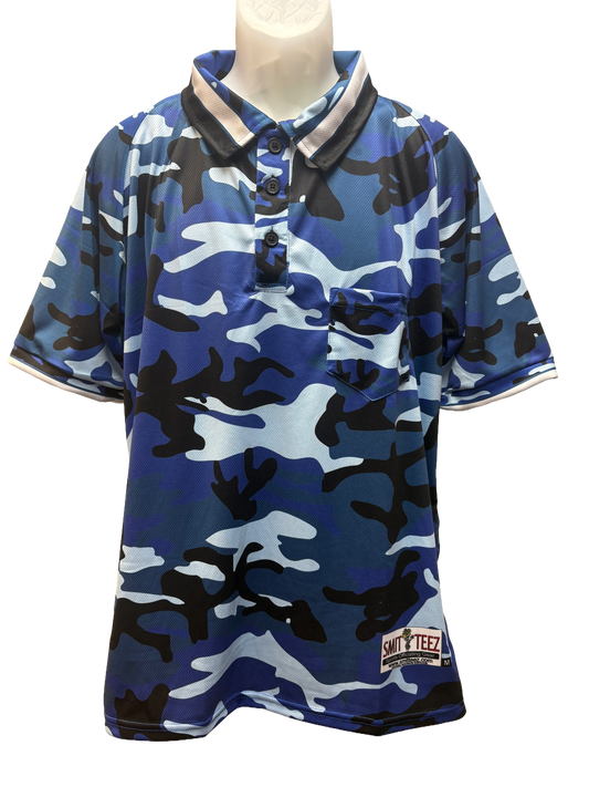 Blue Camo Umpire Shirts