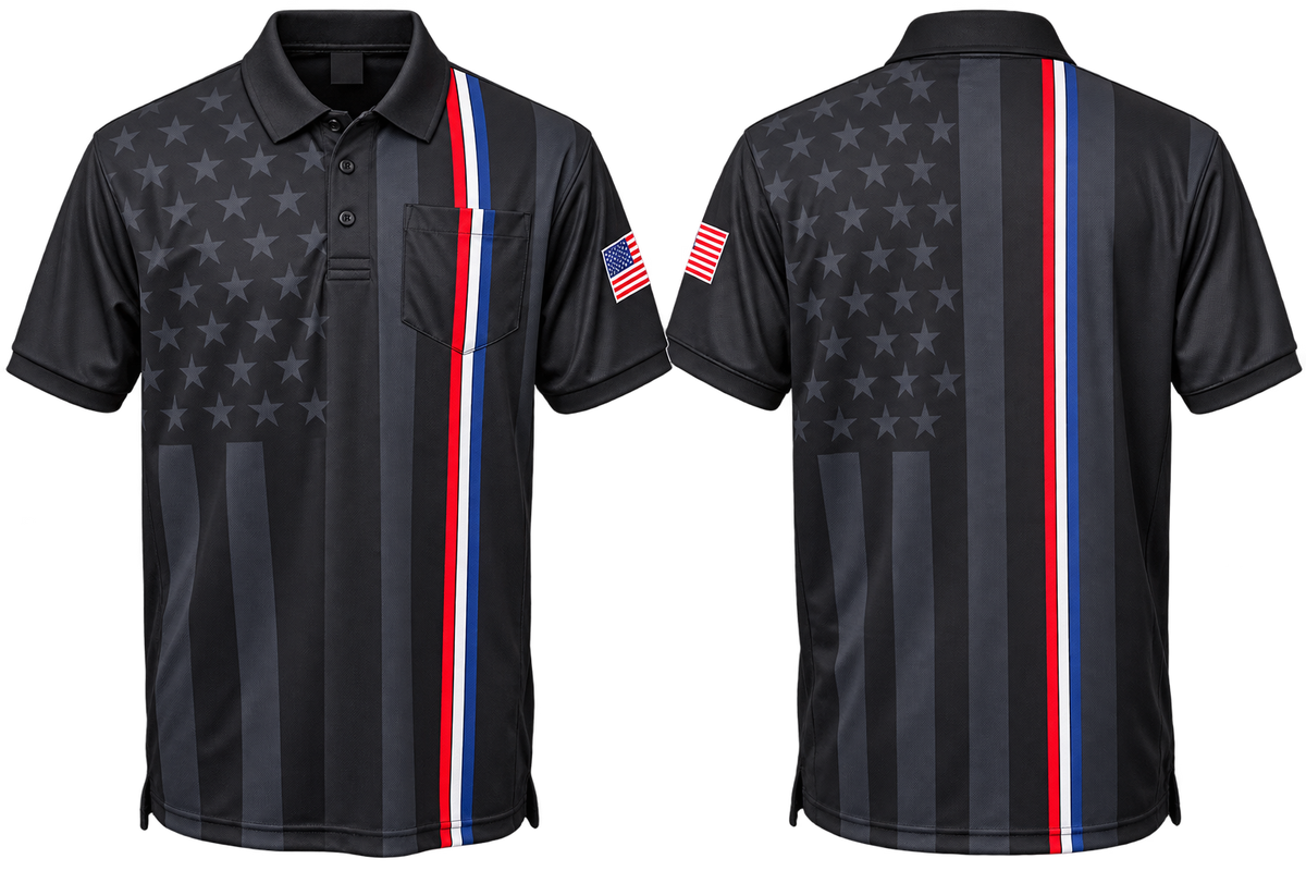 Stars & Stripes Blackout Camo Umpire Shirts