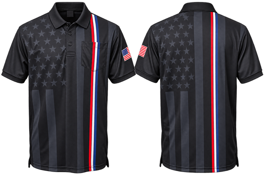 Stars & Stripes Blackout Camo Umpire Shirts