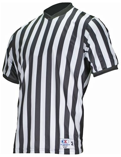 Cliff Keen 1" Striped Basketball Referee Shirt