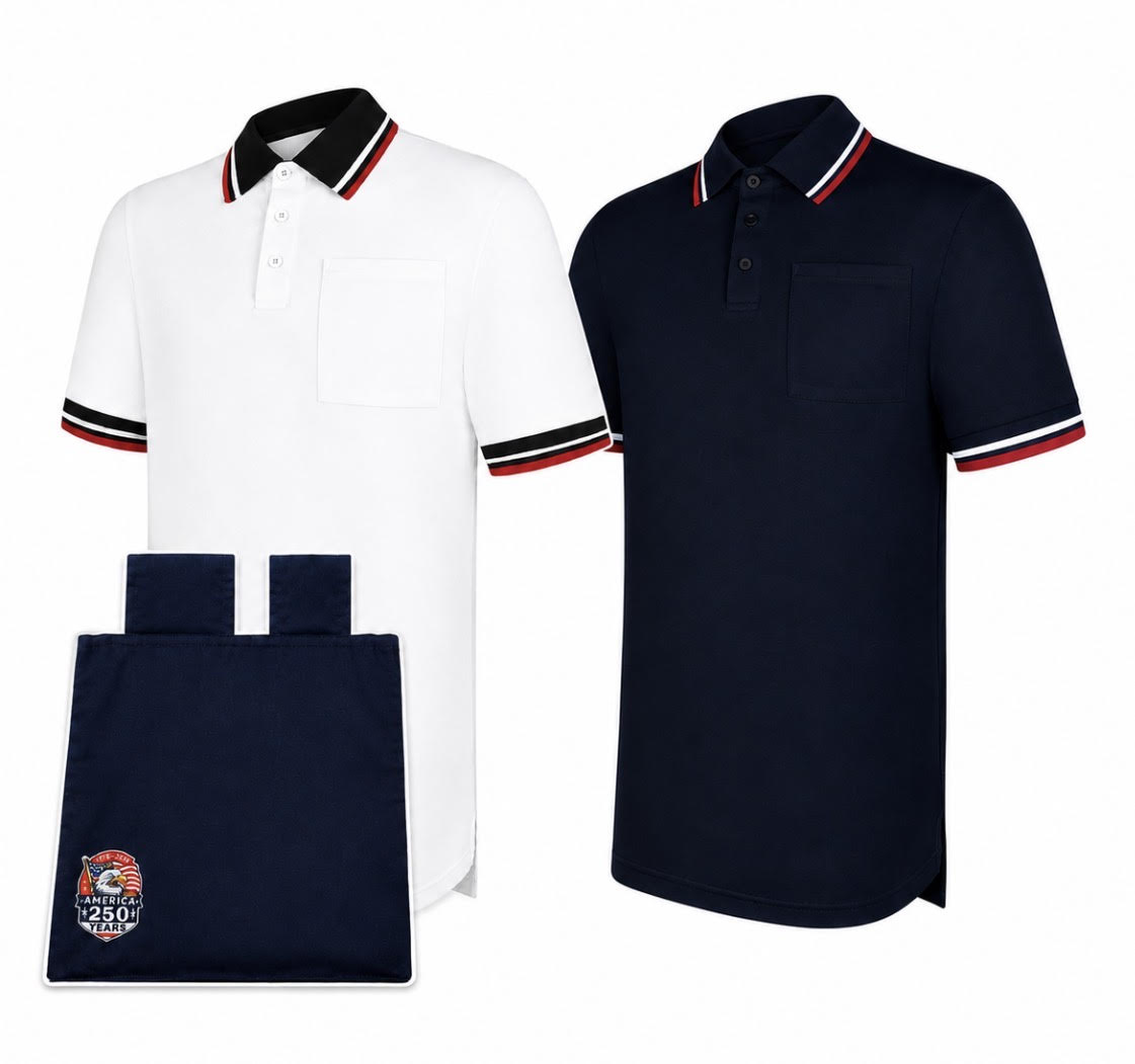 Two-Piece Umpire Shirt & "America 250" Oversized Ball Bag Kit