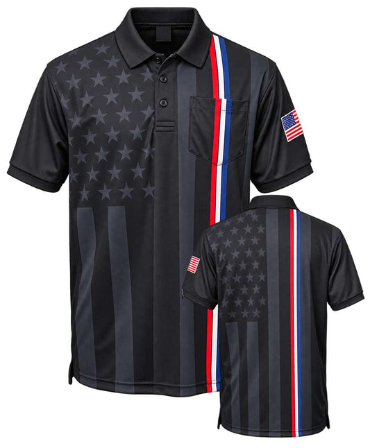 Stars & Stripes Blackout Camo Umpire Shirts