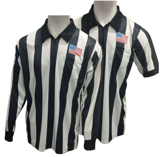 2" Short & Long Sleeve Lacrosse Referee Shirt Combo Package
