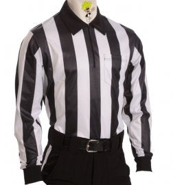 Long Sleeve 2 1/4" Striped Referee Shirt