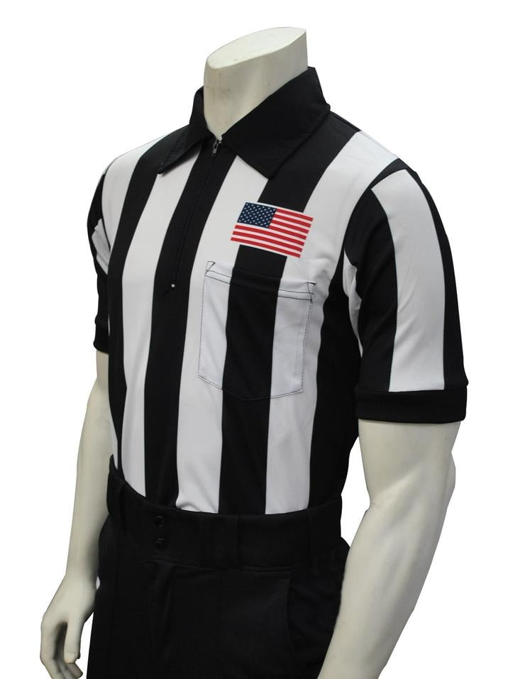 Referee Tee Smitty CFOA Football Referee Shirt - Moisture Wicking 2 1/4