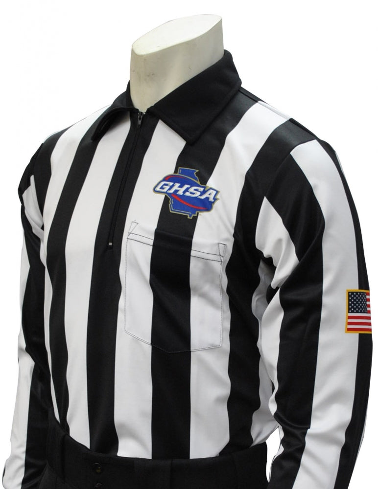 GHSA Long Sleeve Football Referee Shirt