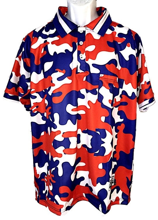 Red, White & Blue "All American" Camo Umpire Shirt