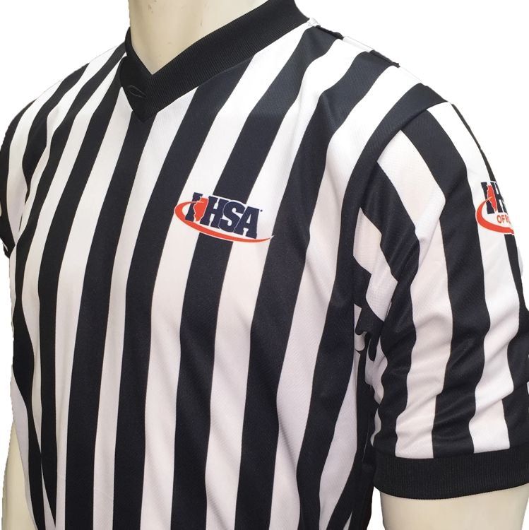 IHSA "Body Flex" V-Neck Basketball Referee Shirt