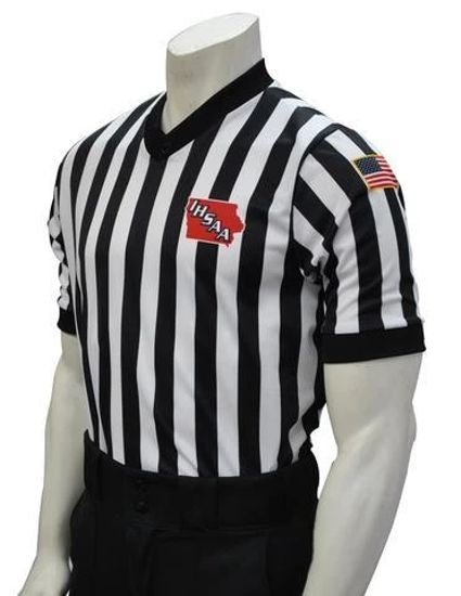 IHSAA "Body Flex" V-Neck Referee Shirt