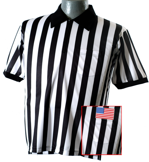 Lacrosse Referee Shirt With American Flag