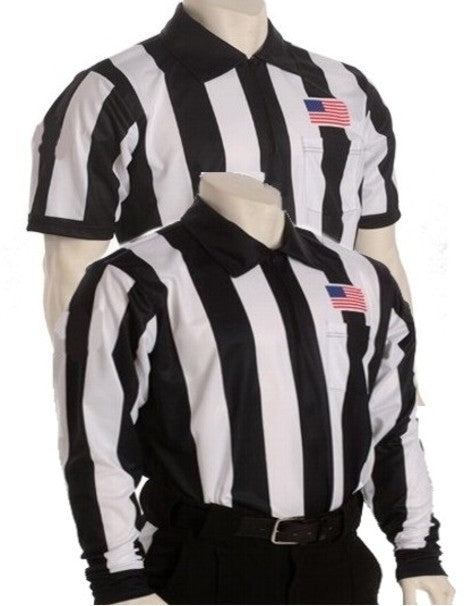 Sublimated 2 1/4" Striped Long & Short Sleeve Football Referee Shirts