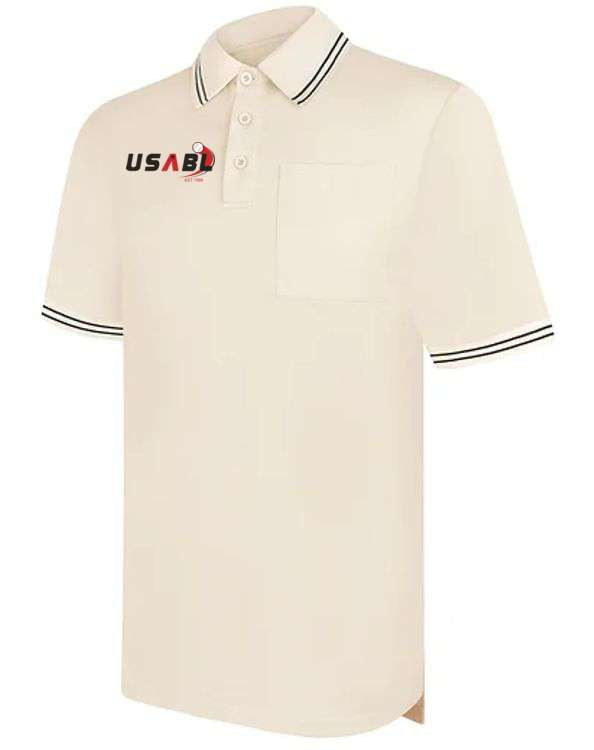 USABL Cream Umpire Shirt - Smitteez Custom Embroidered | Moisture ...